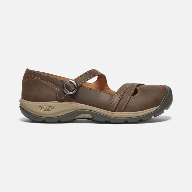 Keen Presidio II Cross Strap Shoes - Women's Brown Footwear